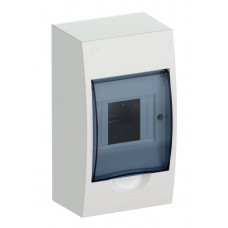 KREPTA 3 Корпус пластиковый ЩРН-П-4 IP41 белый IEK  MKP12-N-04-40-20