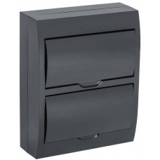 KREPTA 3 Корпус пластиковый ЩРН-П-24 IP41 черная дверь, черный IEK  MKP13-N-24-41-K02