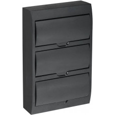 KREPTA 3 Корпус пластиковый ЩРН-П-36 IP41 черная дверь, черный IEK  MKP13-N-36-41-K02