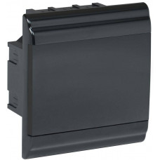 Корпус модульный встраиваемый пластиковый ЩРВ-П-6 PRIME черный IP41 IEK  MKP13-V-01-06-41-K02