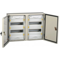 Корпус металлический двухдверный ЩРн-2x24з-1 У2 IP54 PRO IEK  MKM16-N-2X24-54-ZU