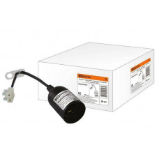 Патрон подвесной с клеммной колодкой, Е27, черный, TDM ELECTRIC SQ0335-0021