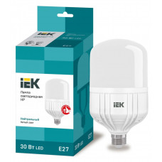 Лампа светодиодная HP 30Вт 230В 4000К E27 IEK  LLE-HP-30-230-40-E27