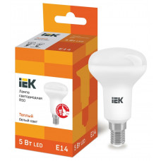 Лампа светодиодная R50 рефлектор 5Вт 230В 3000К E14 IEK  LLE-R50-5-230-30-E14