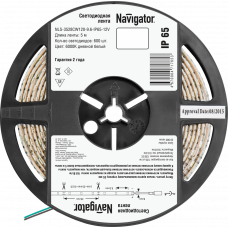 LED лента Navigator 71 765 NLS-3528сw120-9.6-IP65-12v r5 светодиодная Navigator 71765
