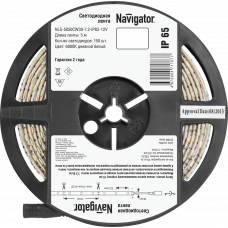 LED лента Navigator 71 767 NLS-5050сw30-7.2-IP65-12v r5 светодиодная Navigator 71767