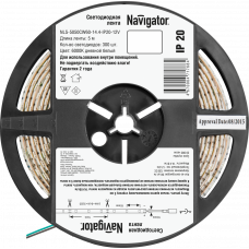 LED лента Navigator 71 768 NLS-5050сw60-14.4-IP20-12v r5 светодиодная Navigator 71768