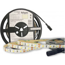 LED лента Navigator 71 402 NLS-3528ww60-4.8-IP20-12v r5 светодиодная Navigator 71402