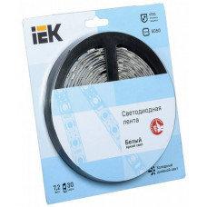 Лента LED 5м LSR-5050w30-72-IP20-12v светодиодная блистер IEK LSR2-2-030-20-1-05