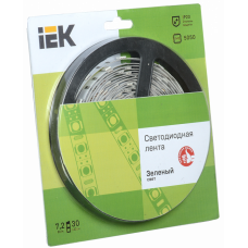 Лента LED 5м LSR-5050g30-72-IP20-12v светодиодная блистер IEK LSR2-5-030-20-1-05