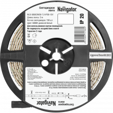 LED лента Navigator 71 766 NLS-5050сw30-7.2-IP20-12v r5 светодиодная Navigator 71766